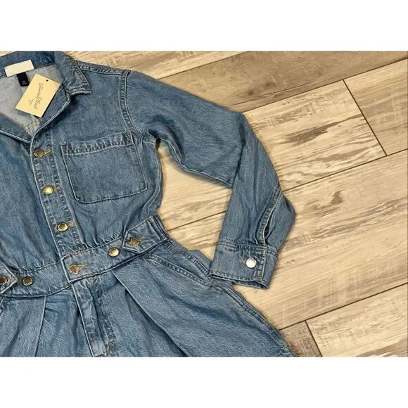Universal Thread jean/denim one piece, short romper size 00 - Picture 9 of 12